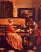 Gabriel Metsu The Music Lesson oil painting reproduction